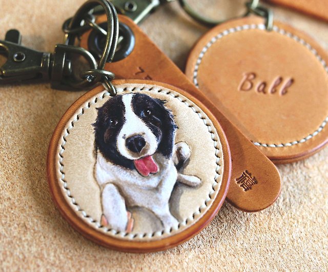Customized hairy kids dog series/young card key ring/cat/dog/knock