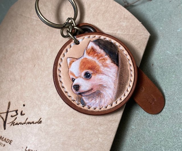 Customized hairy kids dog series/young card key ring/cat/dog/knock