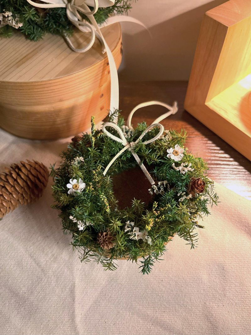 聖誕花圈| 聖誕樹 聖誕小樹 乾燥花 松果聖誕花圈交換禮物 - 乾燥花/永生花 - 植物．花 