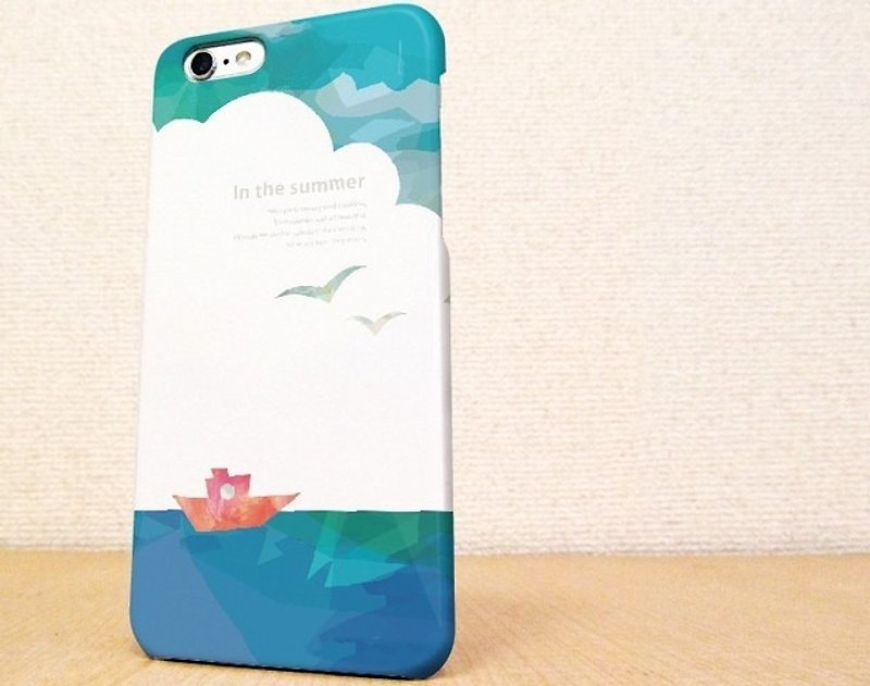 （Free shipping）iPhone case GALAXY case ☆ イン・ザ・サマー(夏の思い出) スマホケース - スマホケース - プラスチック ブルー
