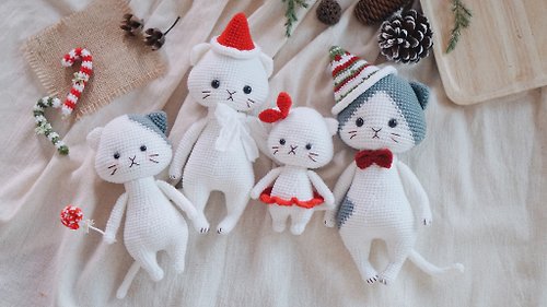 namsompan Digital Download - PDF | Crochet amigurumi Pattern Christmas Cat family