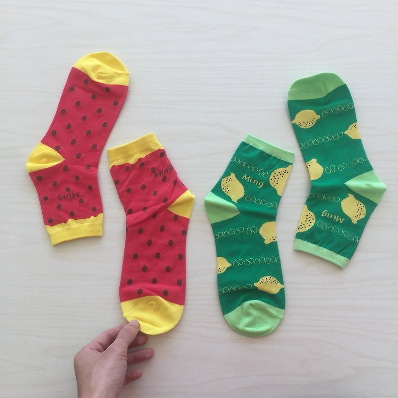 Christmas limited fruit socks combination - Socks - Cotton & Hemp 