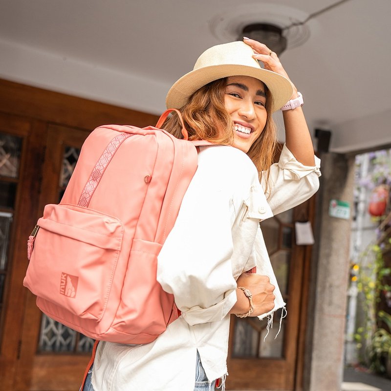 INUK Waterproof Everyday Travel Bag | Water_Shed WUUL3 Dark Pink Backpack - Laptop Bags - Polyester Pink