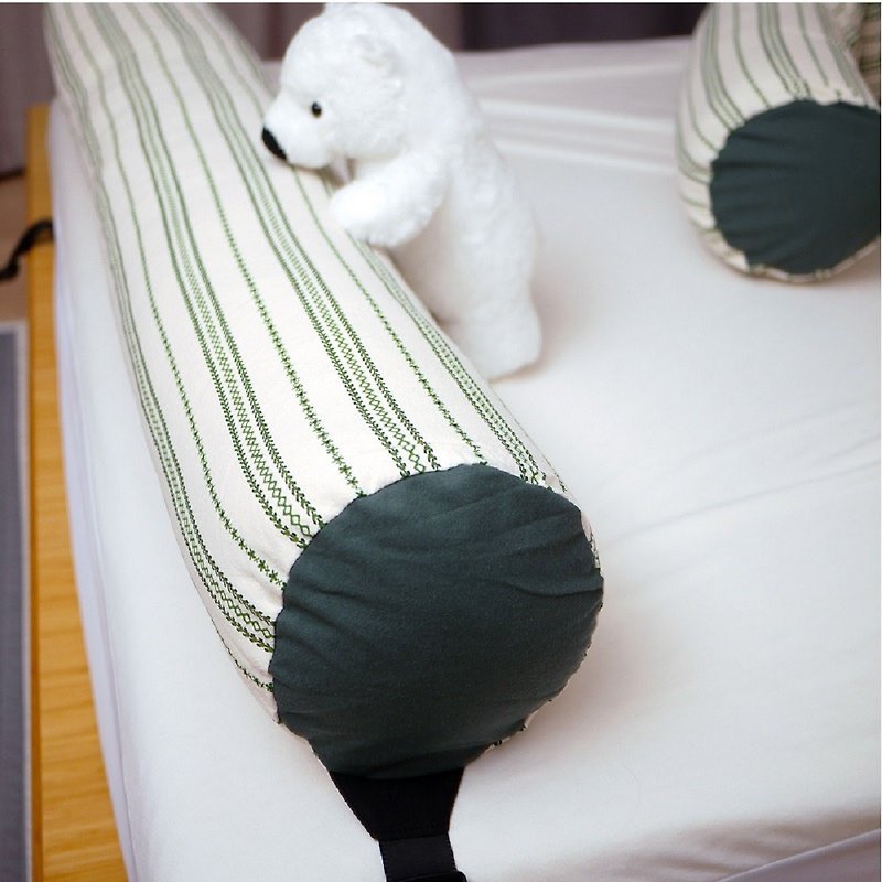 Korea Kangaruru anti-drop fence bed padded cushion - 145cm [English Knight] - Kids' Furniture - Cotton & Hemp Green