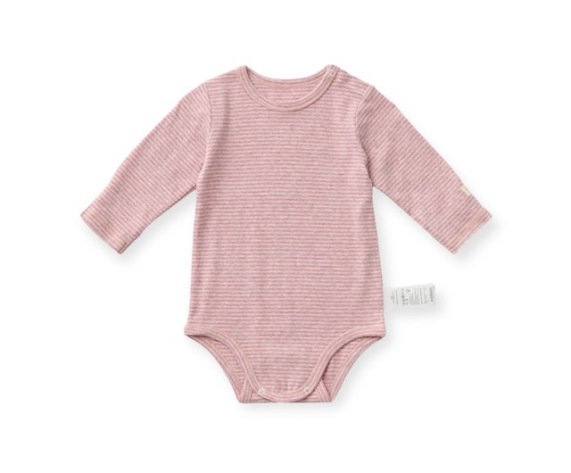 Bodysuit Pullover Long Sleeve Cloudy Pink x Nude - Shop 0123sies