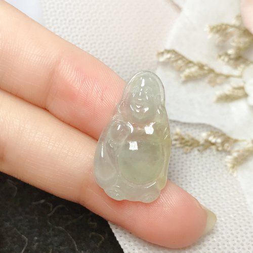 瓔珞翡翠 冰種翡翠彌勒佛 | 天然緬甸A貨翡翠 | 送禮