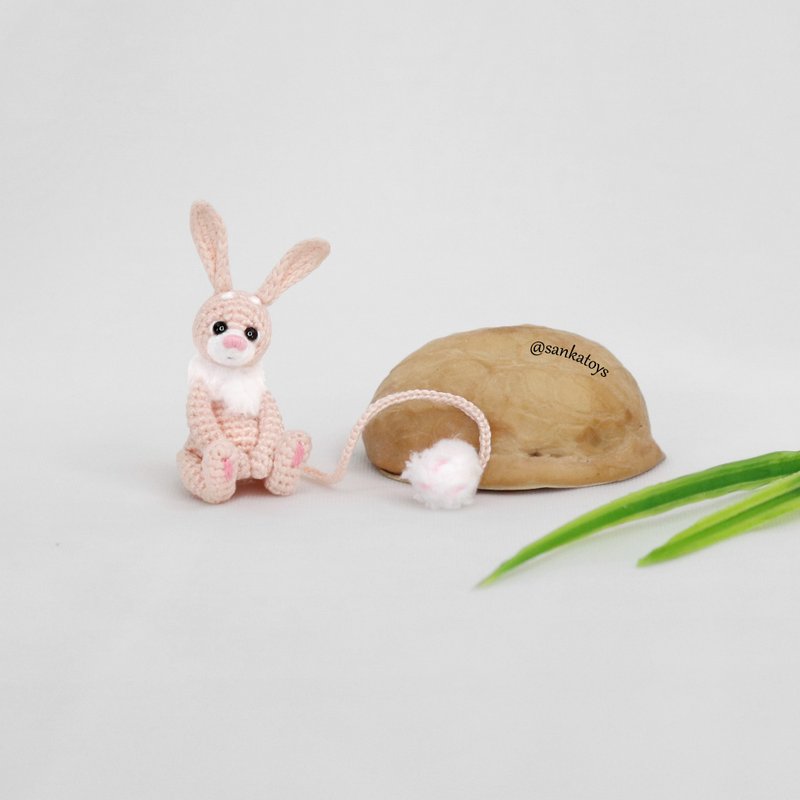 Crochet pattern Micro Jerboa, PDF Digital Download, DIY mini bunny tutorial - 手工藝教學/工具書 - 其他材質 
