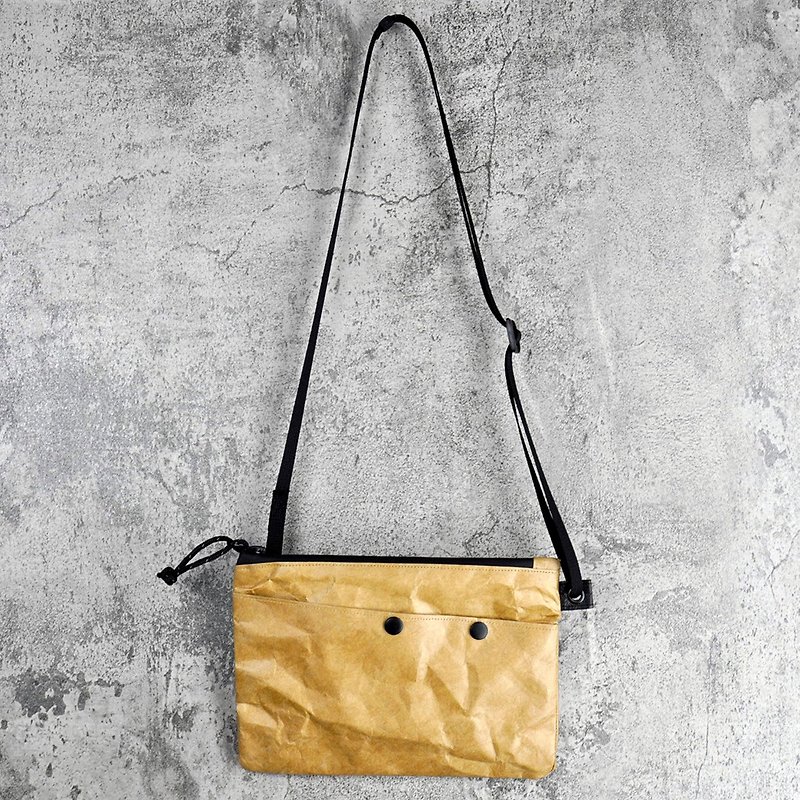 6DOTS Khaki ultra-light Waterproof SACOCHE Tyvek Crossbody Bag - Messenger Bags & Sling Bags - Waterproof Material Khaki