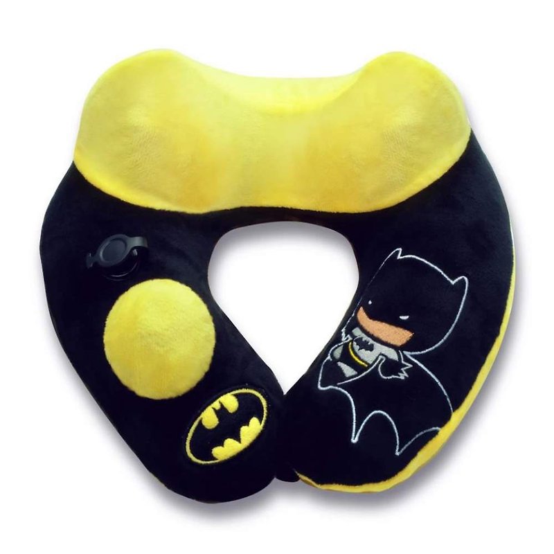 WORLD'S FIRST JUSTICE LEAGUE BATMAN INFLATABLE PILLOW, WITH PATENTED PUMP - Other - Polyester Black