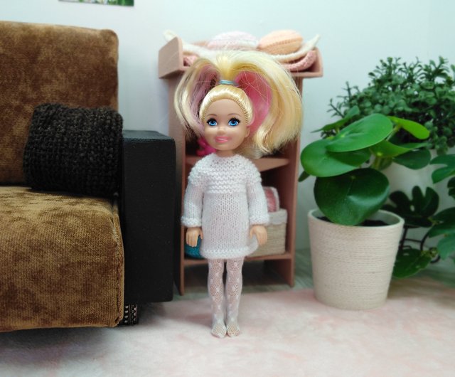 Dress and Stockings for Chelsea Barbie Doll - 設計館