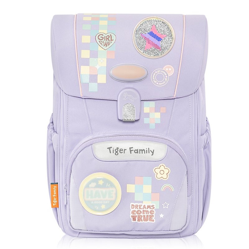 Tiger Family Leap to Protect the Ocean Series Ultra-Lightweight Backpack Pro 2S - Soft Pink and Purple - กระเป๋าเป้สะพายหลัง - วัสดุกันนำ้ สีม่วง