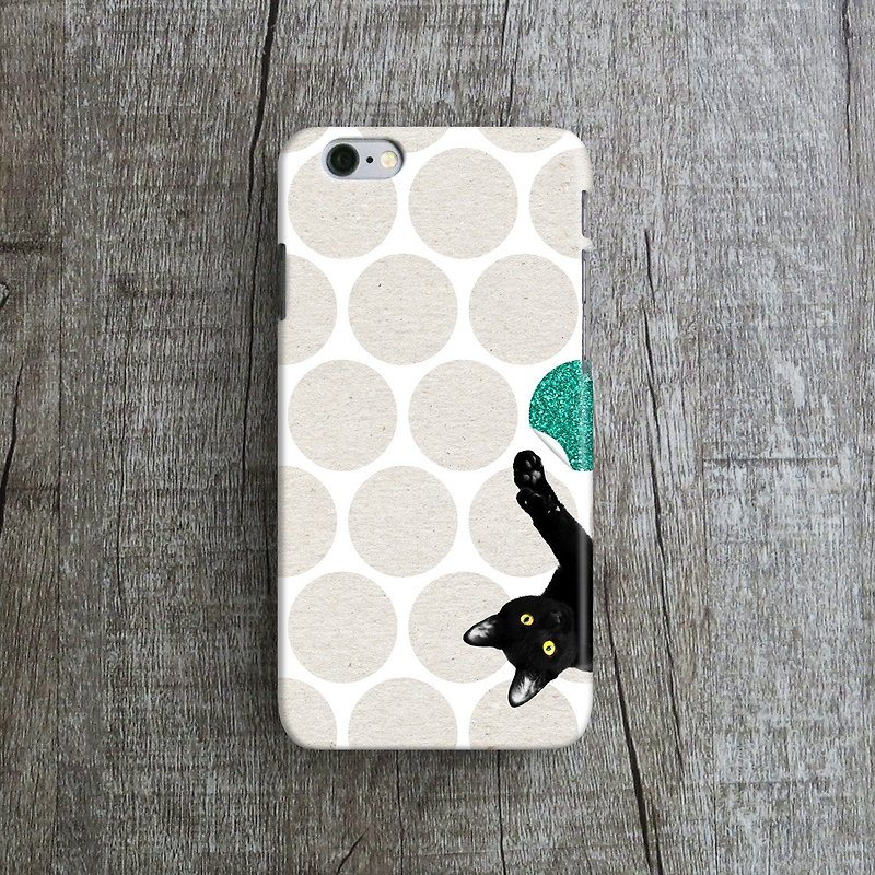 Kittens on the play - Designer iPhone Case. Pattern iPhone Case. - Phone Cases - Plastic Green