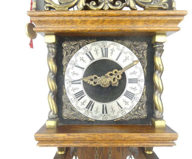 Zaanse オランダ製壁掛け時計 ヴィンテージ アンティーク 8 日間