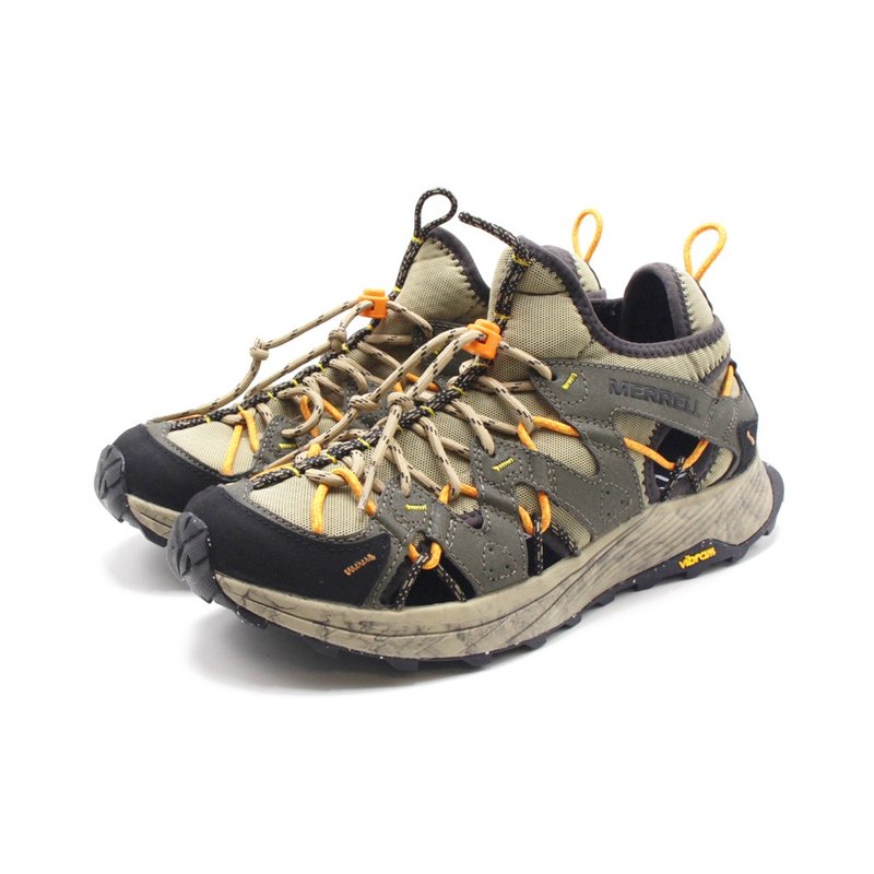 MERRELL(男)MOAB FLIGHT SIEVE水陸兩用郊山鞋 男鞋-棕綠色 - 男運動鞋/球鞋 - 橡膠 