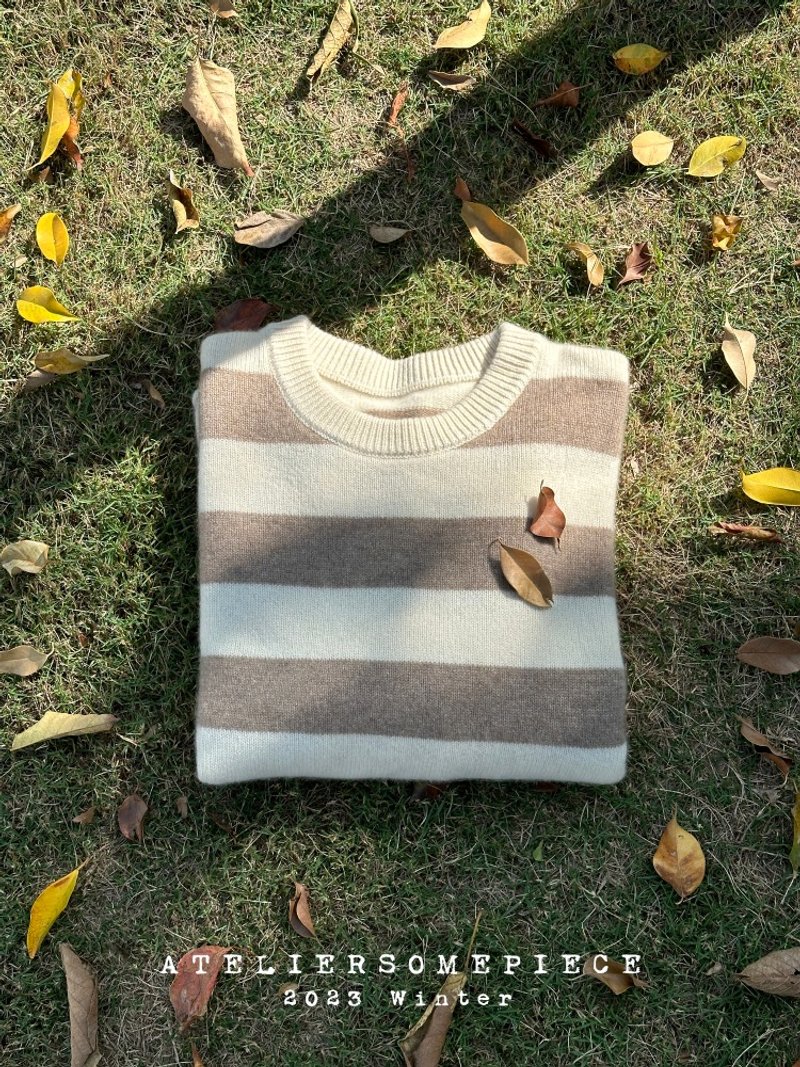 Undyed Organic Cashmere Sweater - 女毛衣/針織衫 - 羊毛 多色