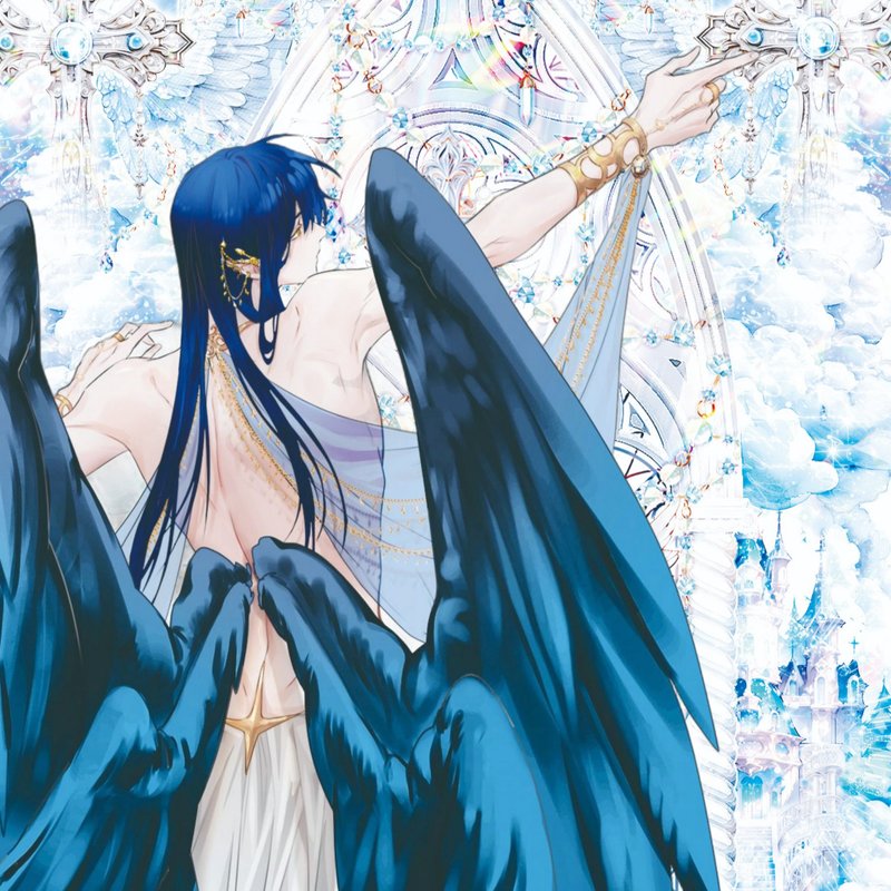 Celestial, Spin off, Character, Azrael - 貼紙 - 紙 藍色
