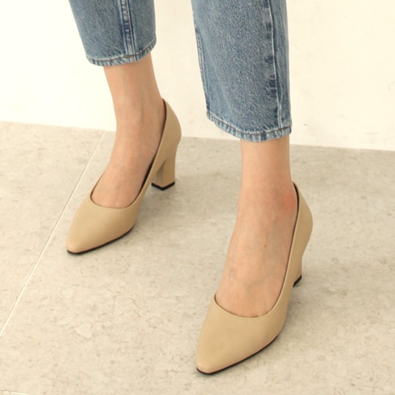 PRE-ORDER SPUR Clara Pumps RS8004 Beige - Women's Leather Shoes - Other Materials 