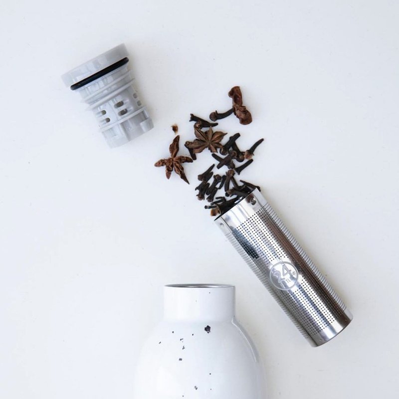 意大利24Bottles【CLIMA 系列專用】Tea Infuser 泡茶隔 - 水壺/水瓶 - 不鏽鋼 白色