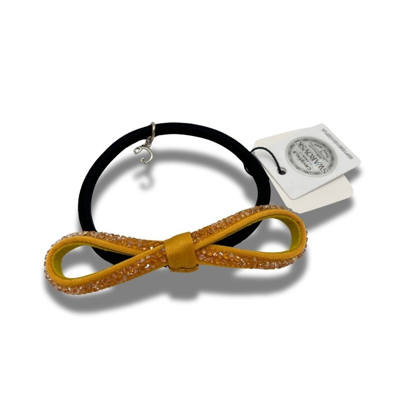 COMPLEX BIZ 上品な煌めき スワロフスキー クリスタル ヘアゴム イエロー - ヘアアクセサリー - ゴム 多色