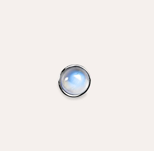 安的珠寶 AND Jewel AND 月光石 藍色 圓形5mm 墜子 蛻變系列 Surround P 天然寶石