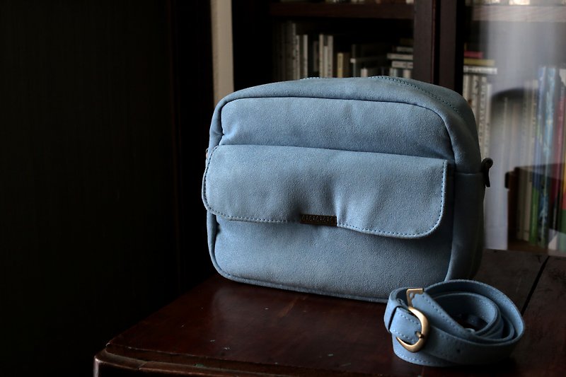 Chez。Le Retro Pochette-Skyblue - Messenger Bags & Sling Bags - Polyester Blue