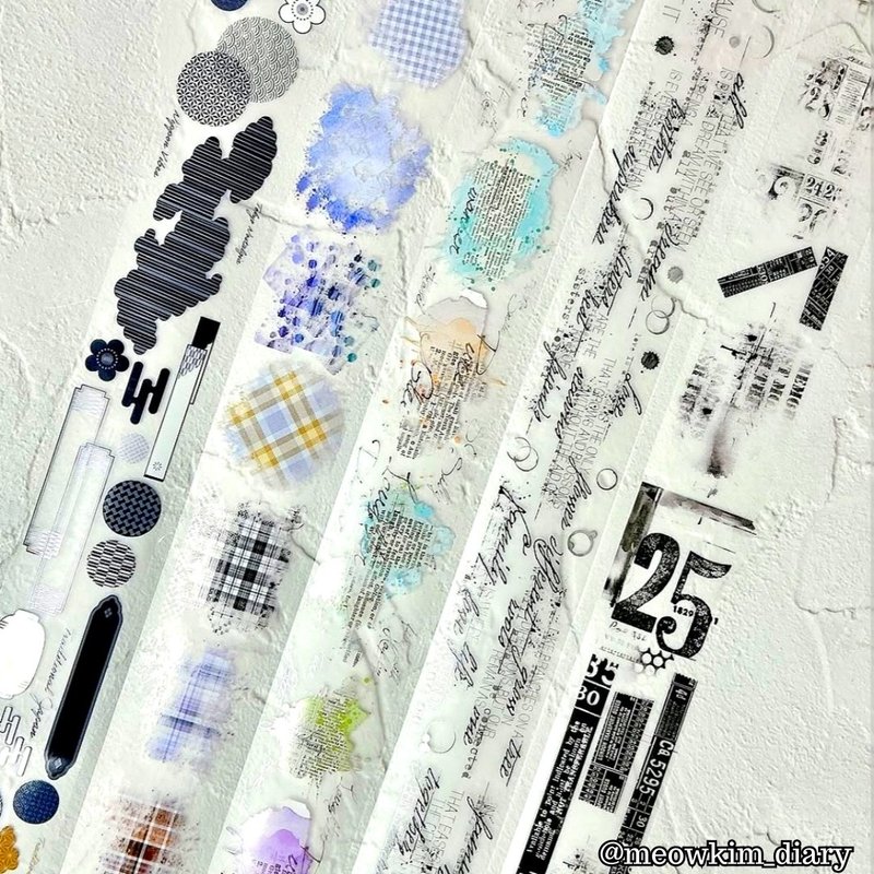 5% OFF Set) September Retro & Classic Journal Masking Tape 5-Piece Set - 紙膠帶/和紙/PET - 其他材質 