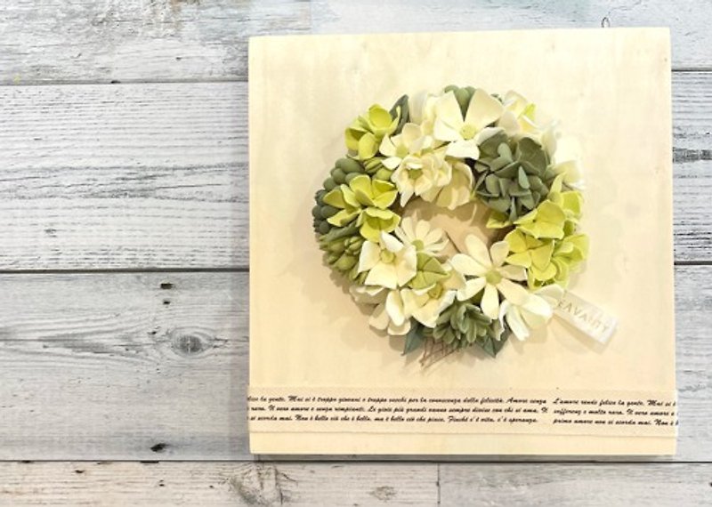 eternal flower * Clay art petit wreath * Green Gables Wind * Board arrangement