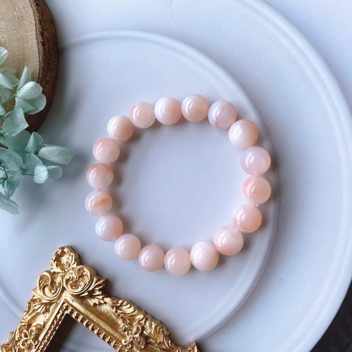 ルージュ ピーチ アゲート エネルギー クリスタル ブレスレット