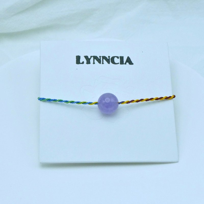 薰衣草紫晶手繩 - 手鍊/手環 - 水晶 多色