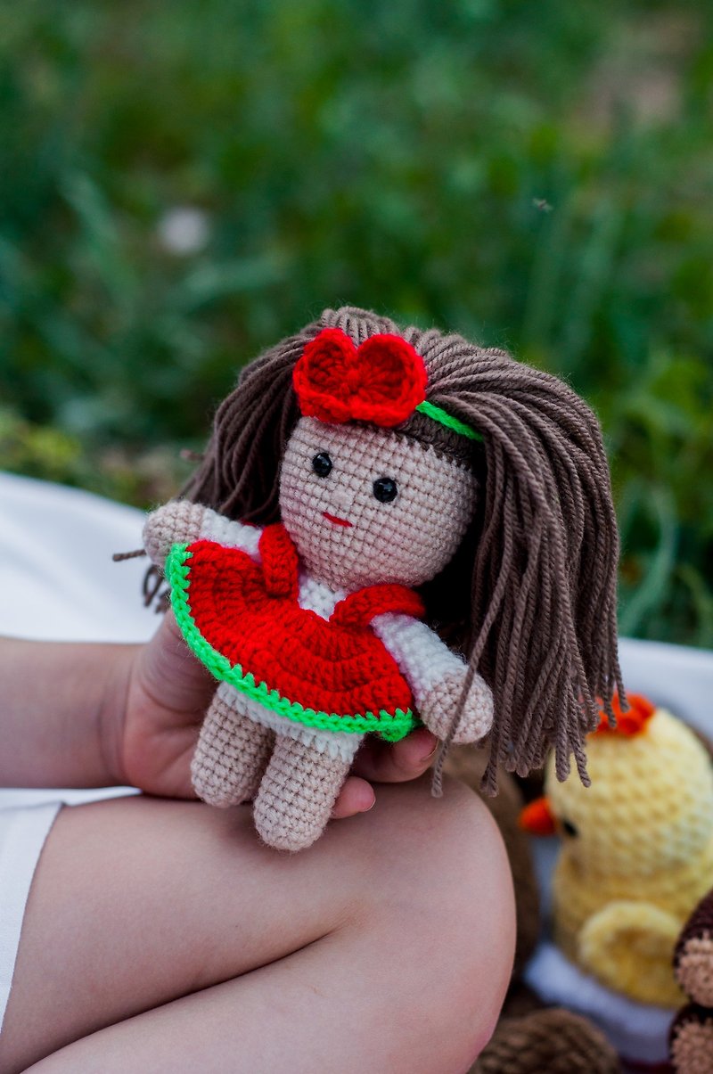 handmade doll/doll toy/soft doll/baby doll toy/crochet toy/handmade toy