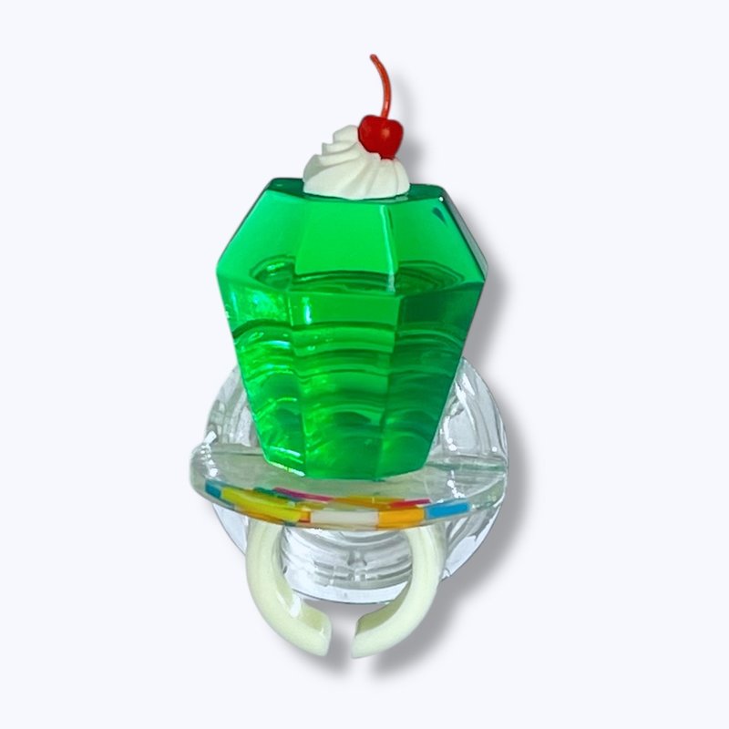 SodaPop Gem Phone Grip – Handmade, melon & cream soda. - 手機配件 - 塑膠 多色