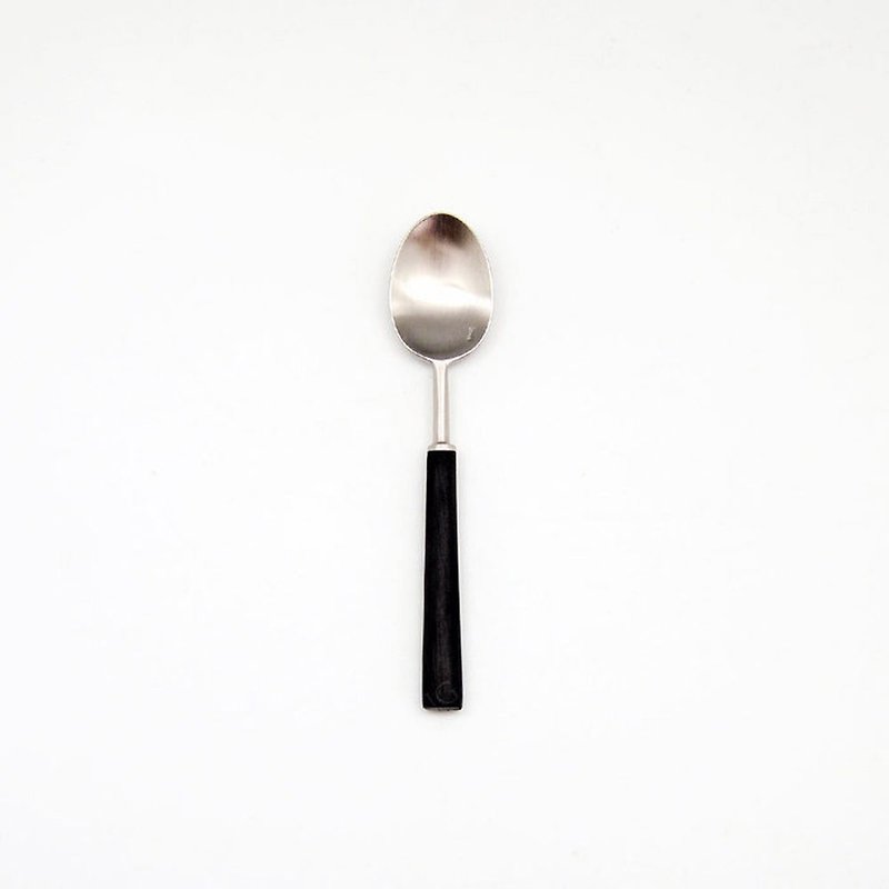 | Cutipol | EBONY 13.7CM Tea Spoon - Cutlery & Flatware - Stainless Steel Silver