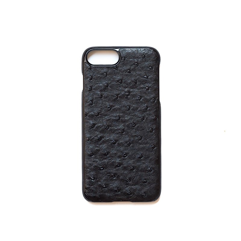 Patina leather handmade frame all - inclusive iPhone leather case - เคส/ซองมือถือ - หนังแท้ สีดำ