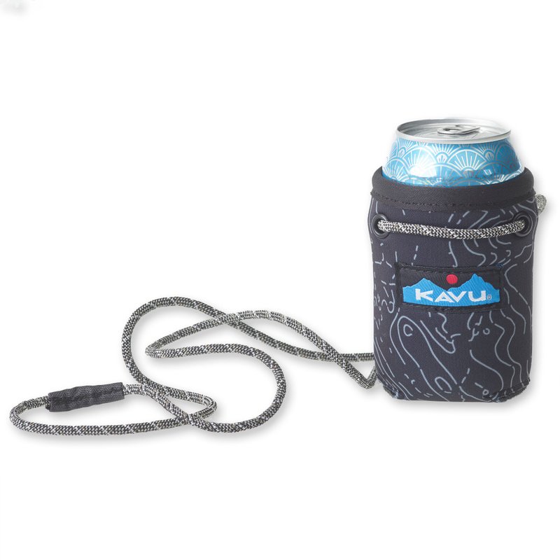 【西雅圖 KAVU】Hand Free 杯套 黑色等高線 #9149 - 其他 - 其他材質 黑色