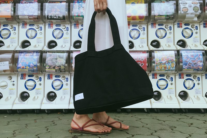[Special Offer] Small Day Canvas European De Bag - กระเป๋าแมสเซนเจอร์ - ผ้าฝ้าย/ผ้าลินิน สีดำ
