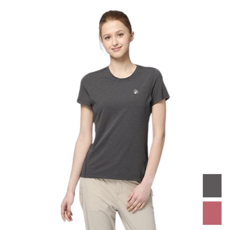 【Wildland 荒野】彈性輕量銀纖維抗菌吸排衣 女 0B31617 - 女 T 恤 - 聚酯纖維 多色