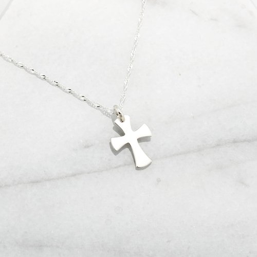 Angel & Me 珠寶銀飾 簡約 十字架 Cross s925 純銀 項鍊 生日 耶誕 情人節 禮物