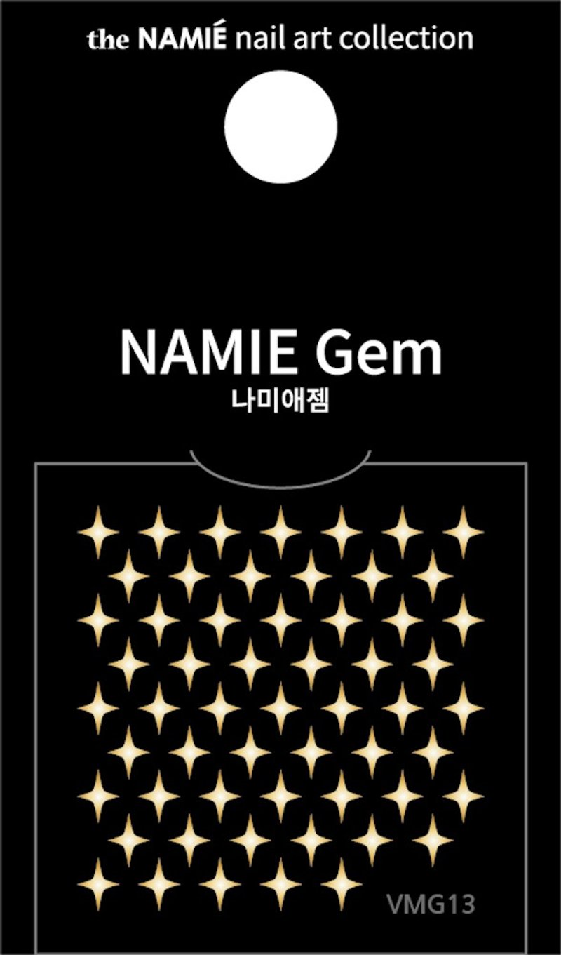 [Professional] NAMIE Gem Nail Art Deco Sticker Volume Metallic 13 - Nail Polish & Acrylic Nails - Paper Gold