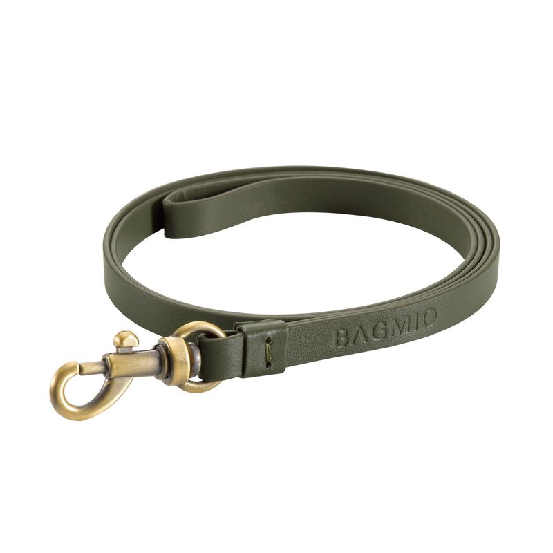 Bagmio | Cowhide Long Strap | Green | Lanyard | Bronze Metal - Lanyards & Straps - Genuine Leather Green