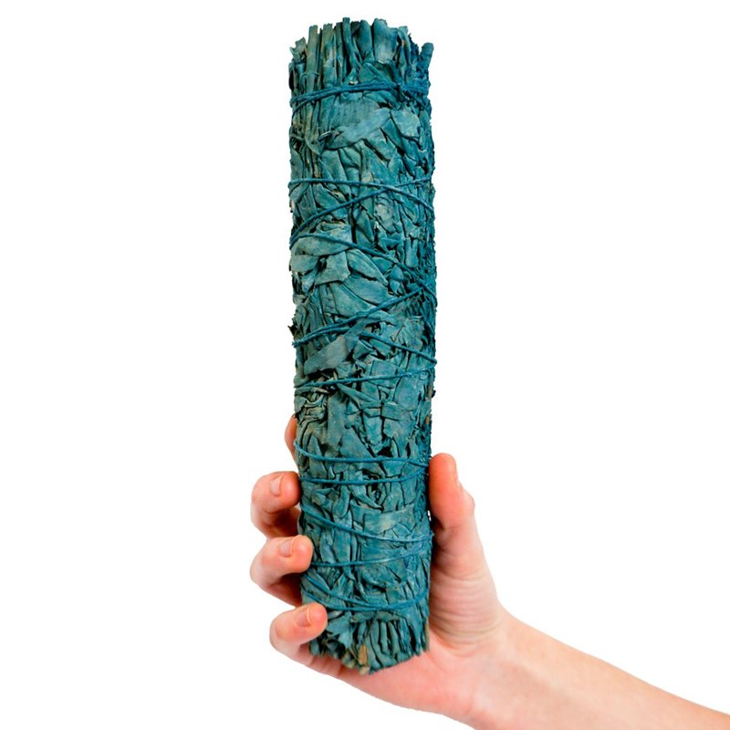 Faiza Naturals California Nag Champa White  Sage Bundles - 9 inch Vacuum Packed - น้ำหอม - พืช/ดอกไม้ สีน้ำเงิน