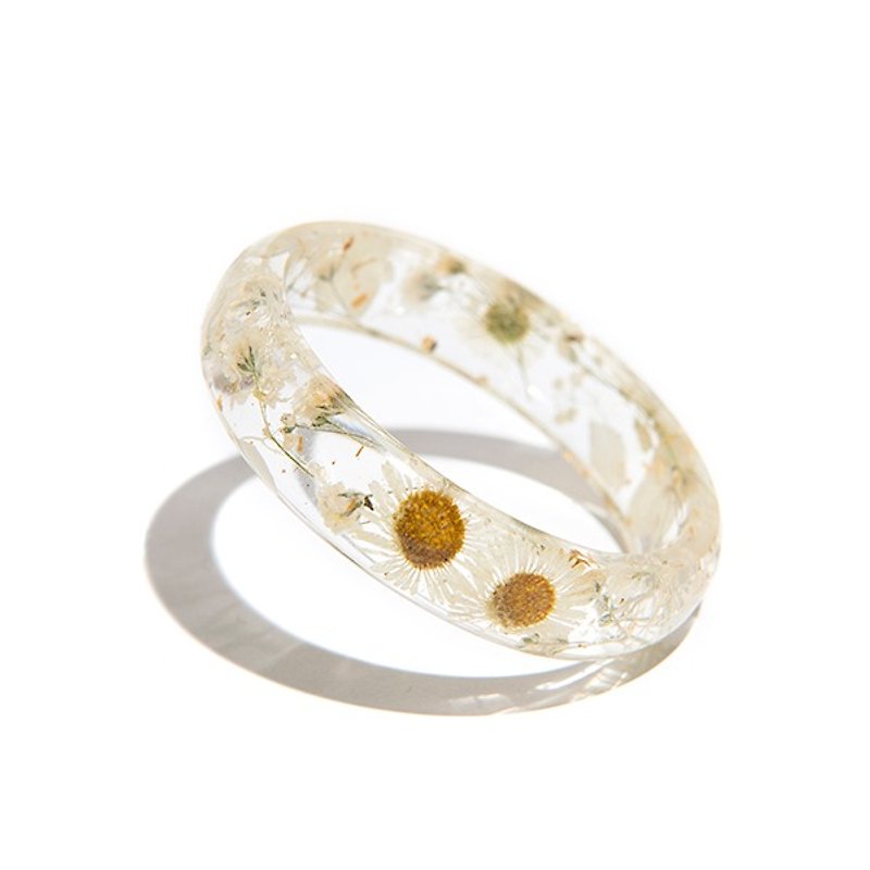 Bride Series [Lace Thread] - Cloris Gift Wing Bloom Flower Bracelet - สร้อยข้อมือ - พืช/ดอกไม้ ขาว