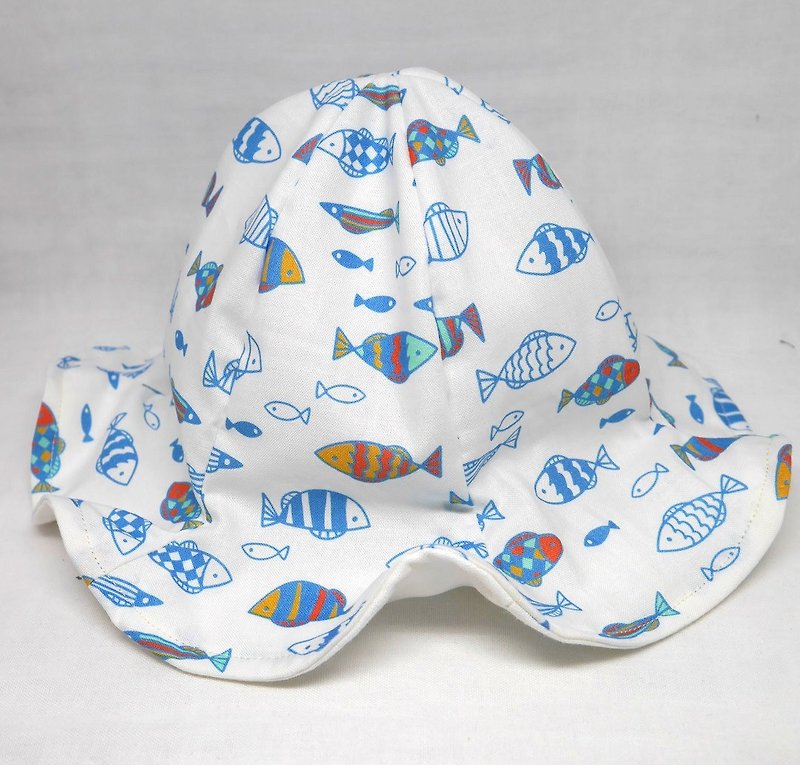 Tulip hat / fish - Baby Hats & Headbands - Cotton & Hemp Blue