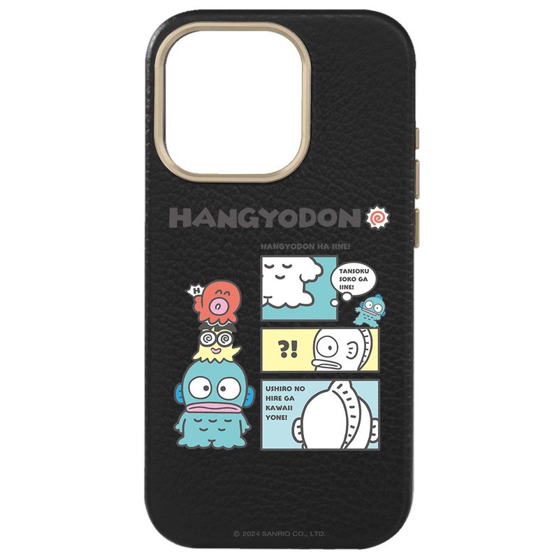 Mermaid Hanton Korean Comics RMS Calf Leather iPhone 15 14 13 Pro Max Sanrio - Phone Cases - Genuine Leather Pink