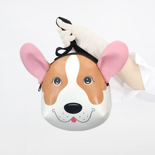 pipo89-dogs-cats Corgi crossbody bag is compact for carrying mobile phones, other essentials.