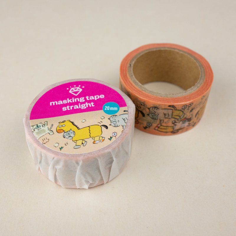 マスキングテープ Pantomime Horse - 紙膠帶/和紙/PET - 紙 多色