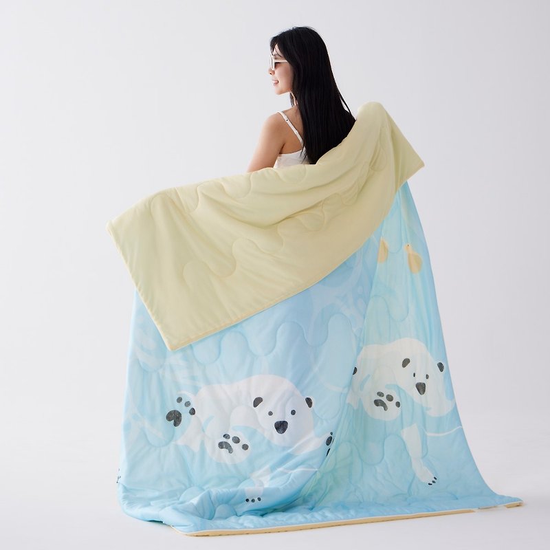 Blue Bird Home Ice and Snow Adventure Shaved Ice Cool Quilt/4 Colors - ผ้าห่ม - เส้นใยสังเคราะห์ สีน้ำเงิน