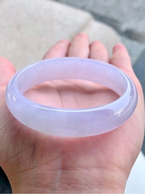 Good Morning Studio 冰種 天然翡翠 緬甸 A玉 玉鐲 • 冰種粉紫翡翠貴妃鐲
