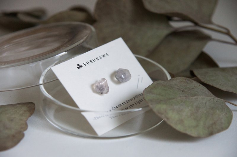 CRACK | Mineral Earrings | EARRINGS - Earrings & Clip-ons - Crystal Transparent
