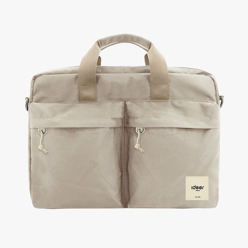 Water-repellent nylon ultra-light laptop bag 11-15.6 inches laptop briefcase school bag macbook - กระเป๋าแล็ปท็อป - วัสดุอื่นๆ ขาว