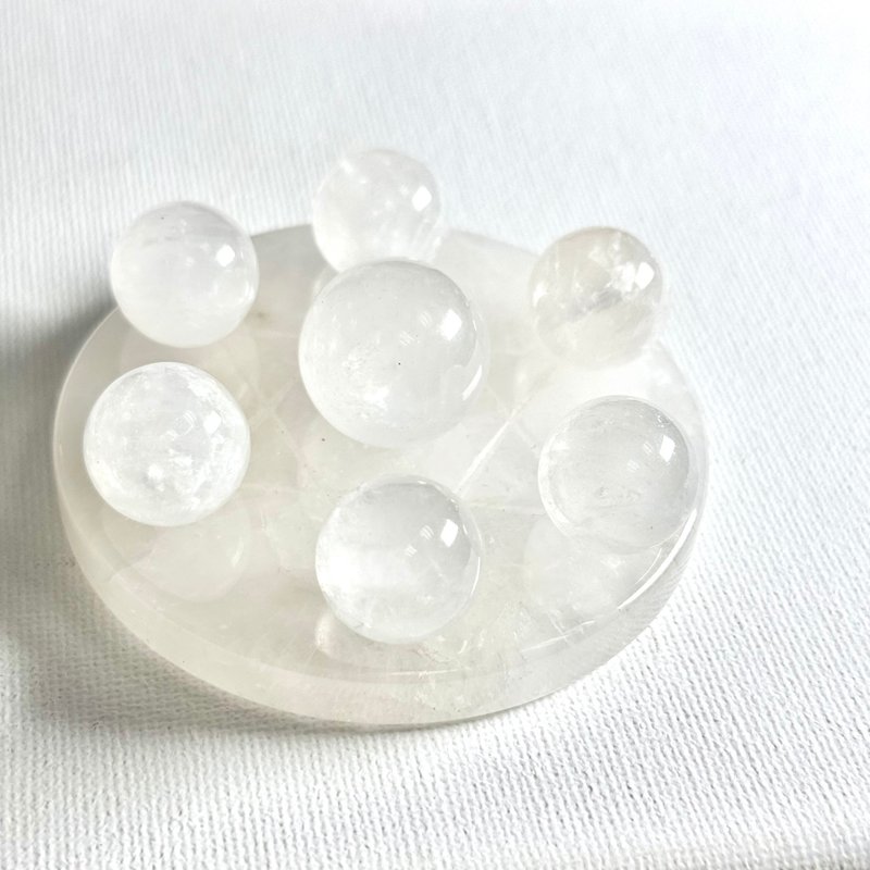 白幽靈七星陣 - 擺飾/家飾品 - 水晶 白色